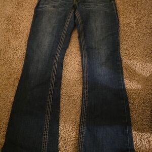 Stylish Dark Blue Women's Boot Cut Jeans